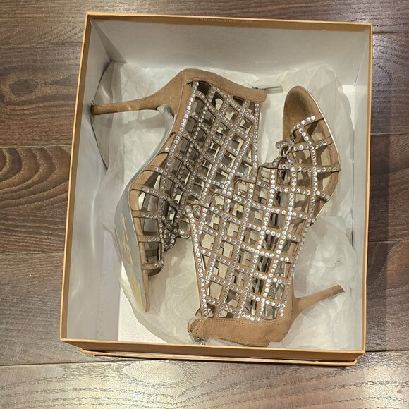 Suede booties with rhinestones by Michael Kors (Yvonne Booties) - Picture 4 of 8